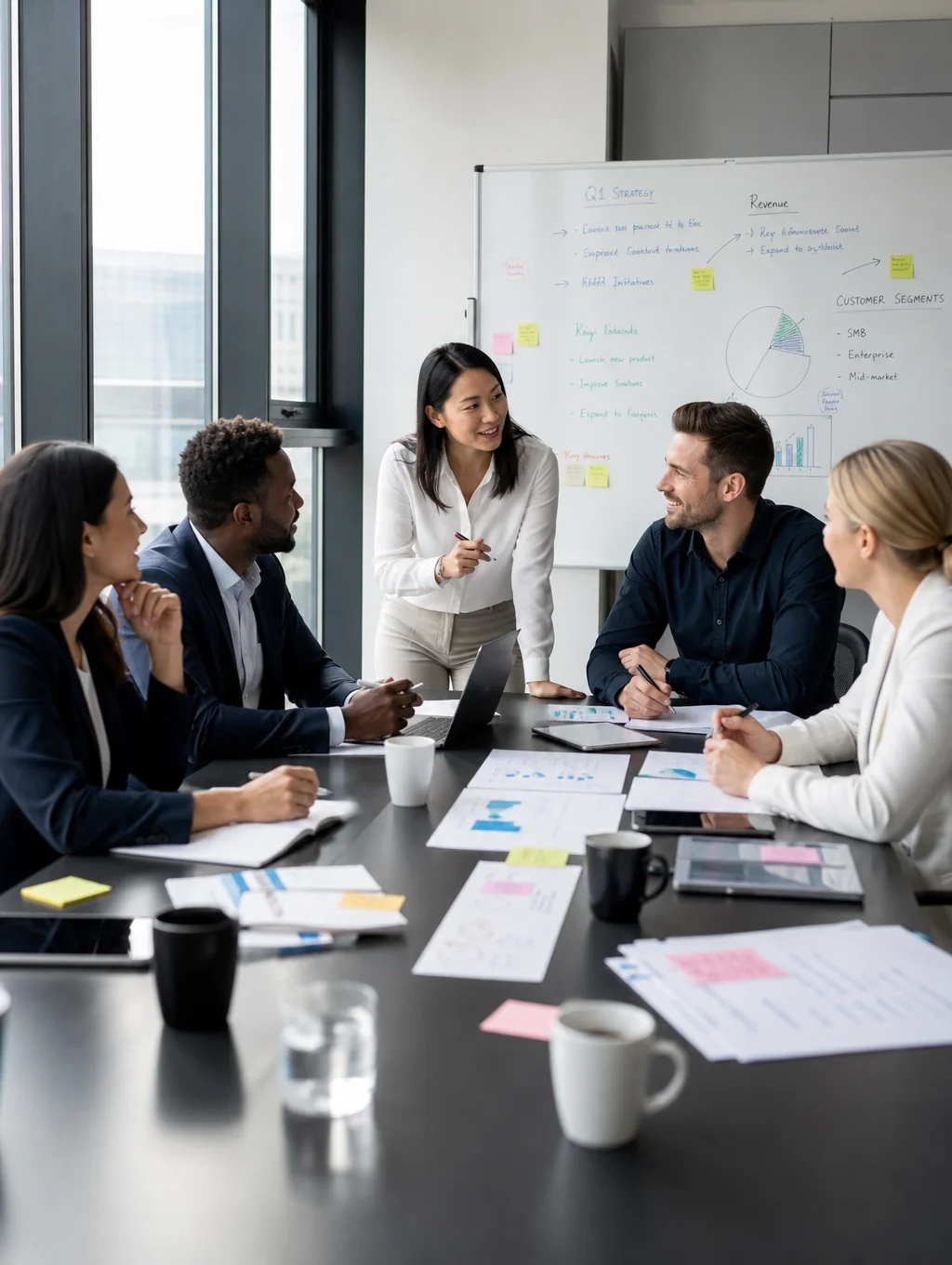 Pathfinder Advisory consultants in a professional boardroom setting